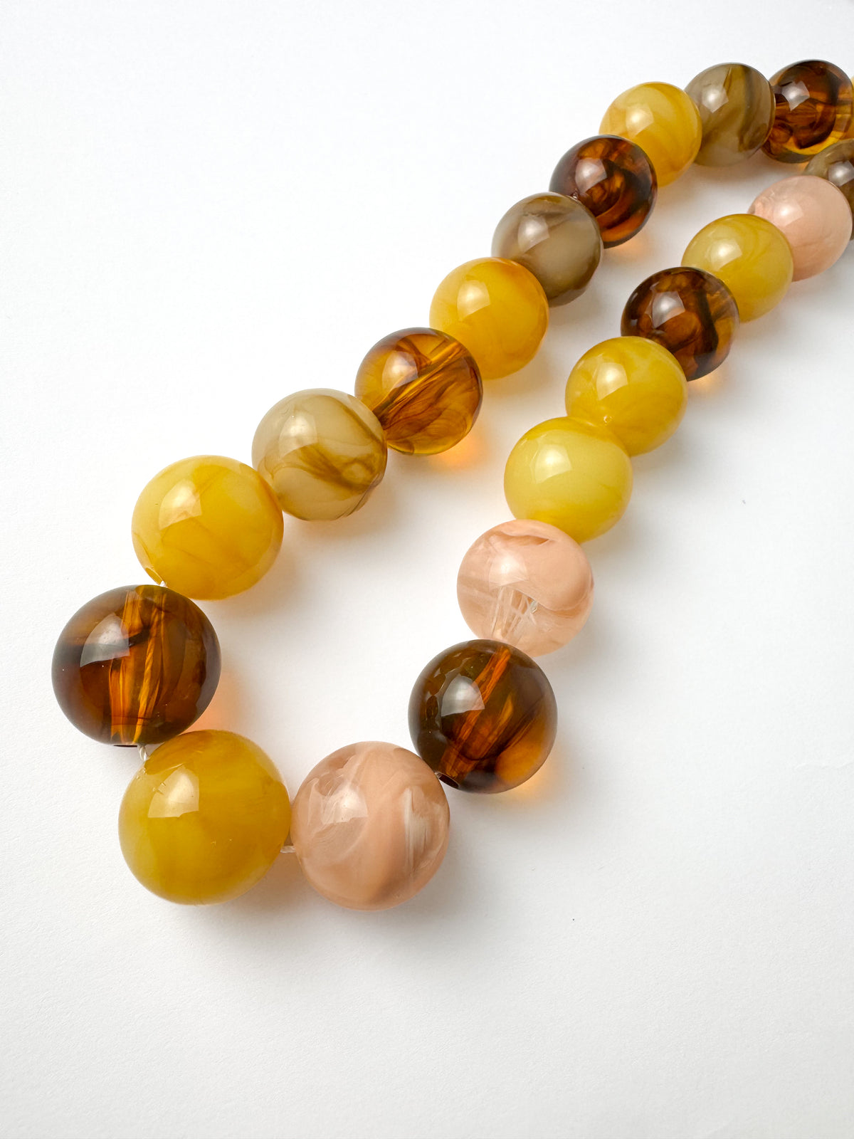 Yellow and Pink Multi Necklace