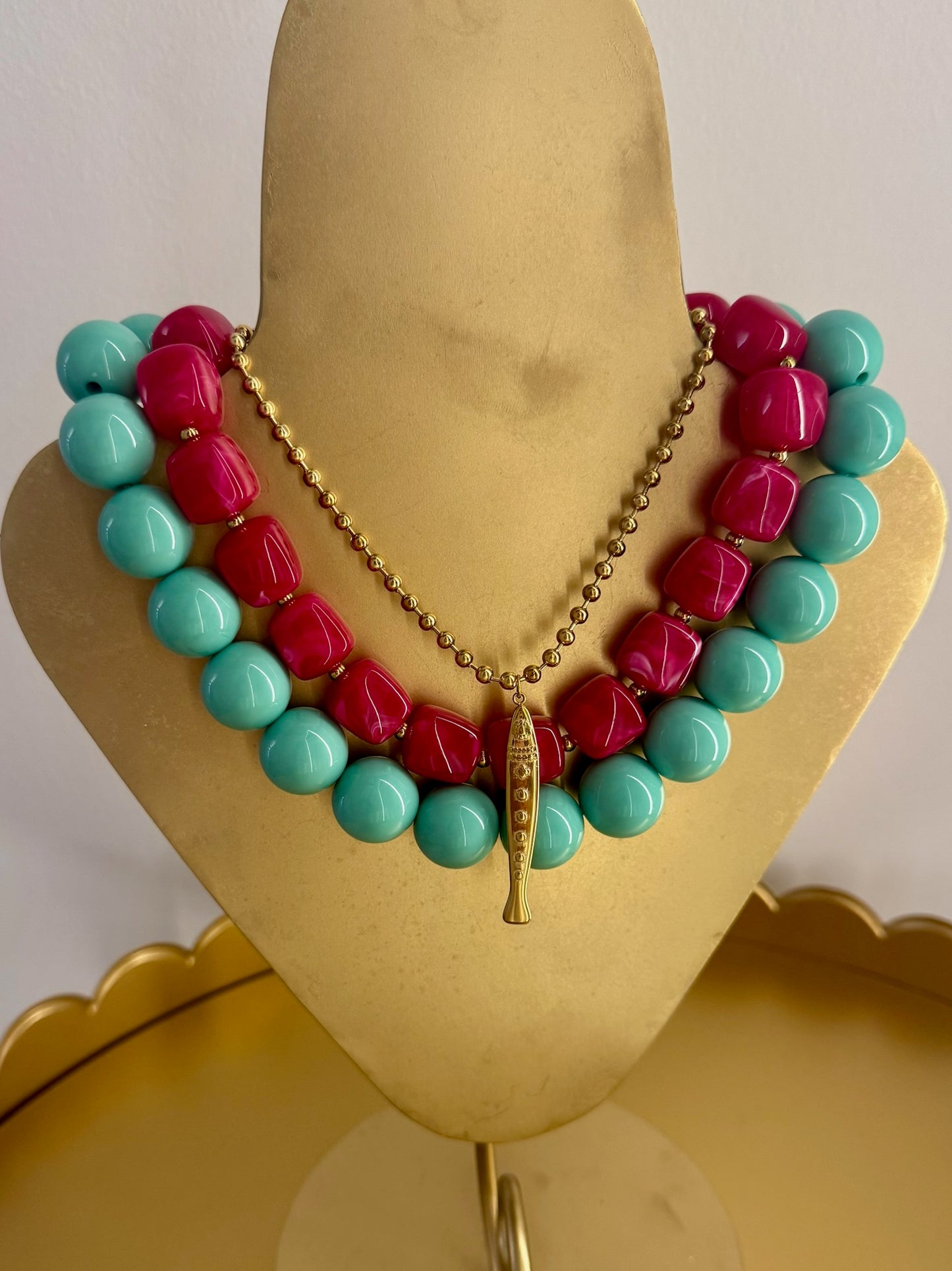 Gold Fish Necklace