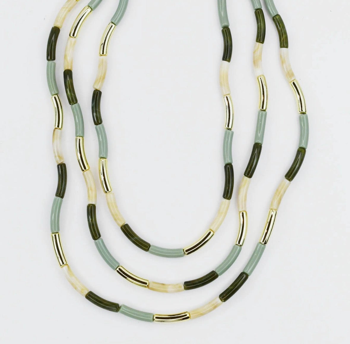Blue & Green Statement Necklace