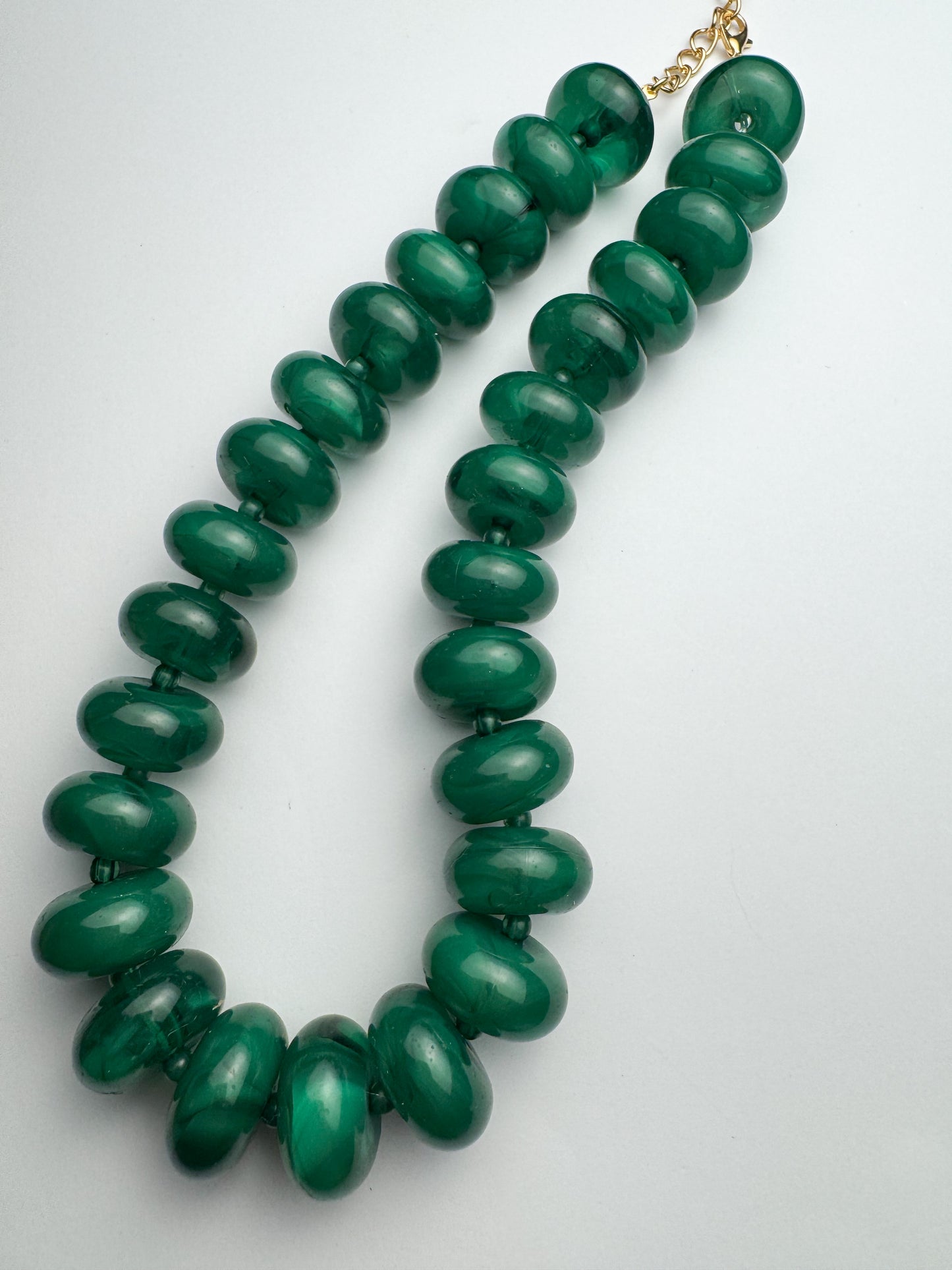 Dark Green Chunky Necklace