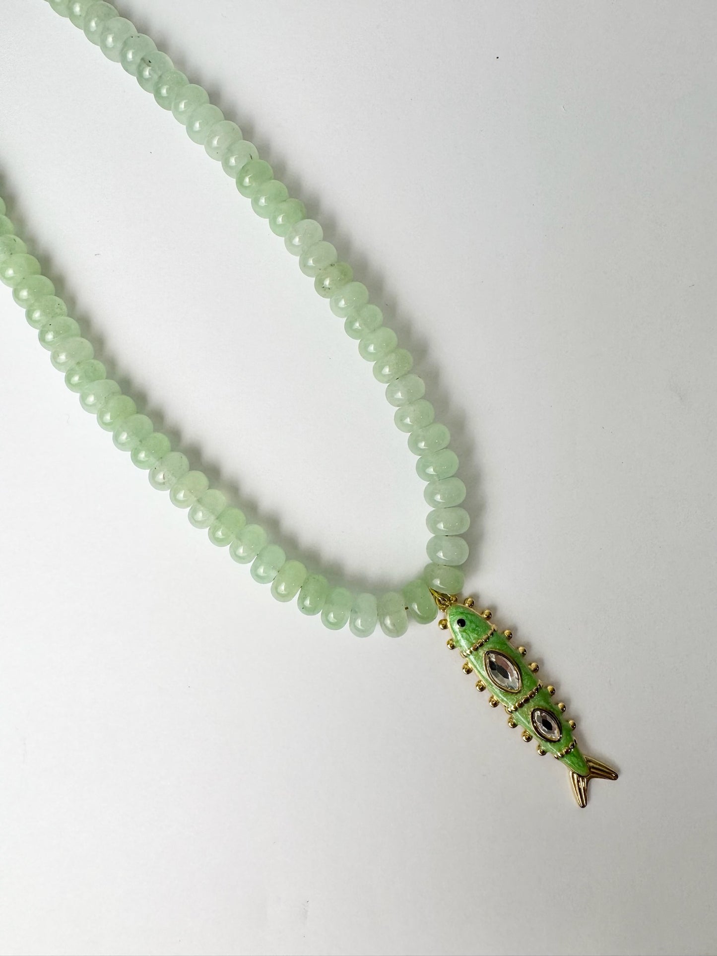 Light Green Fish Necklace