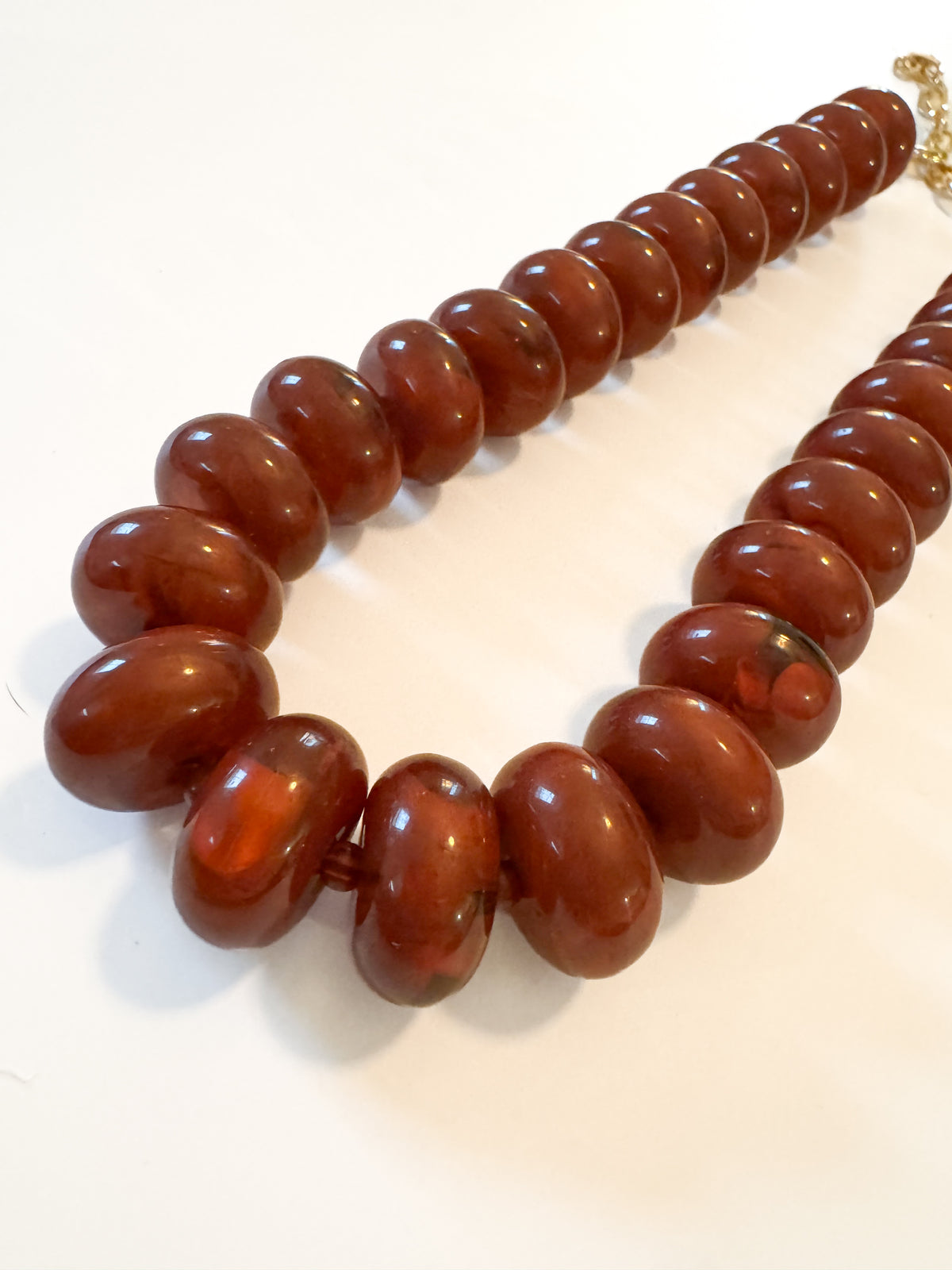 Dark Brown Chunky Beaded Necklace