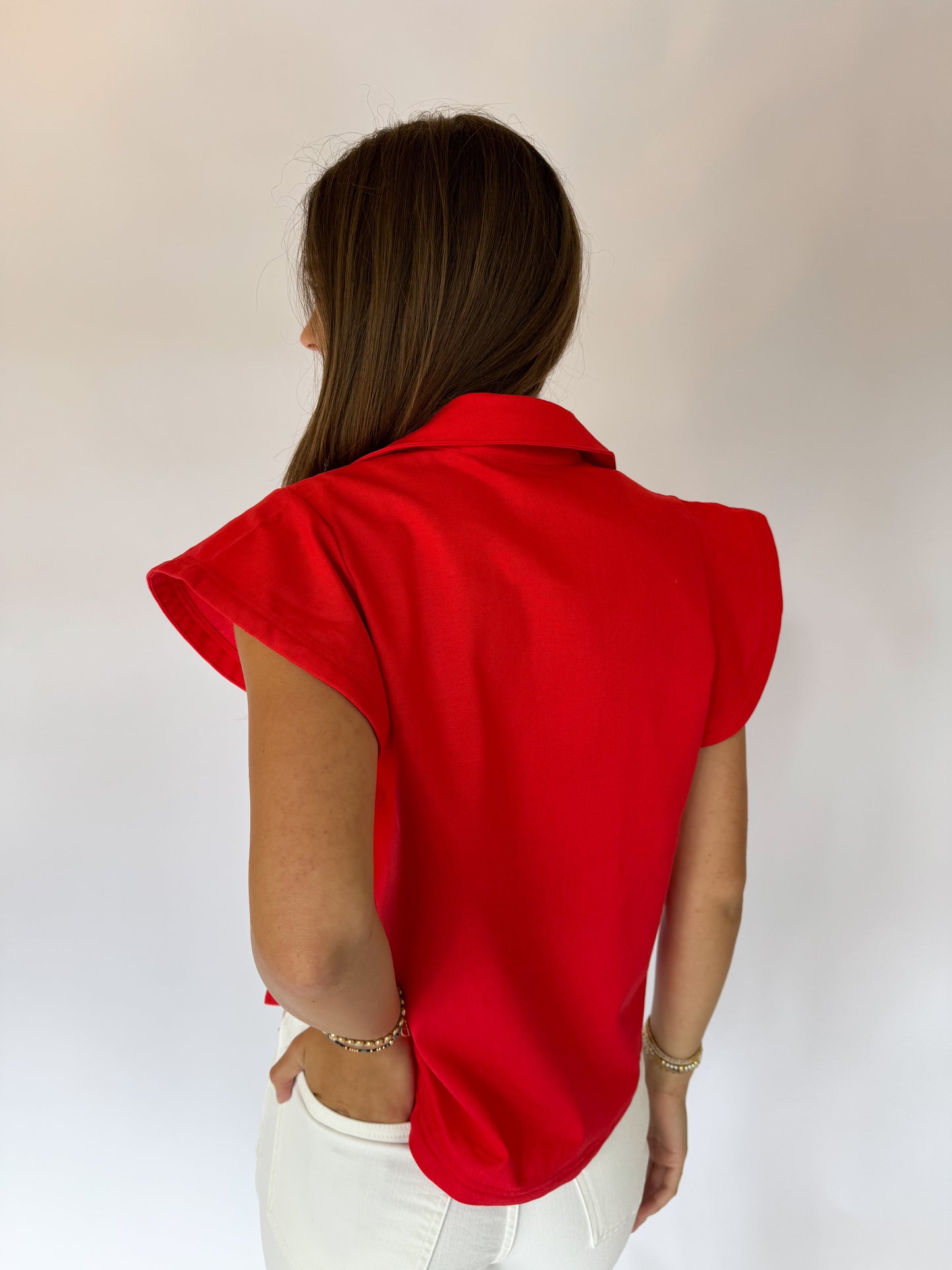 THE CYRINA TOP - RED