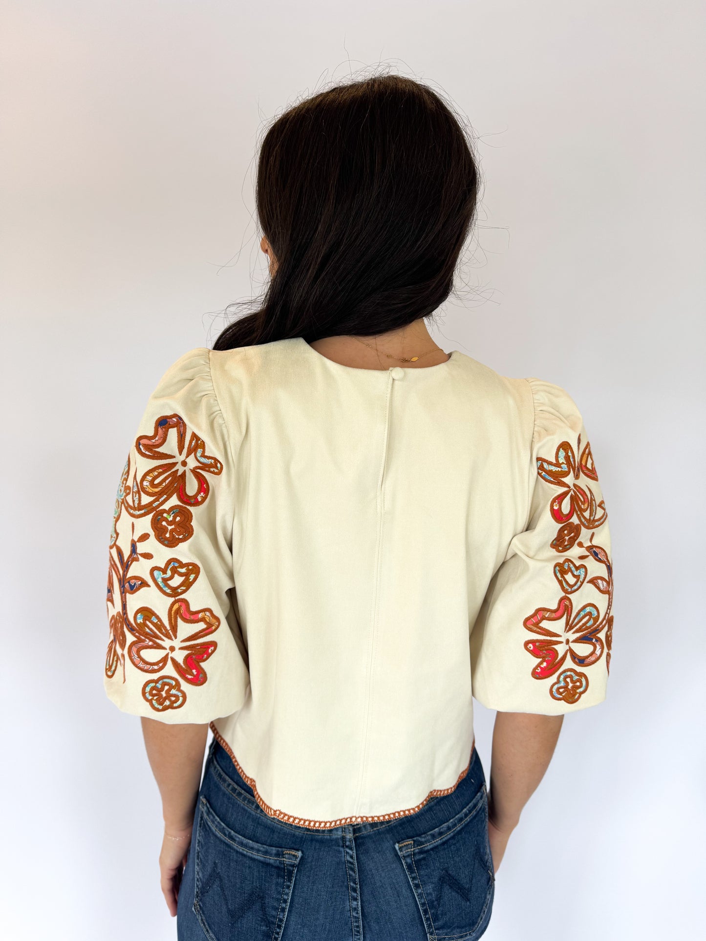 THE LANGLEY SUEDE TOP