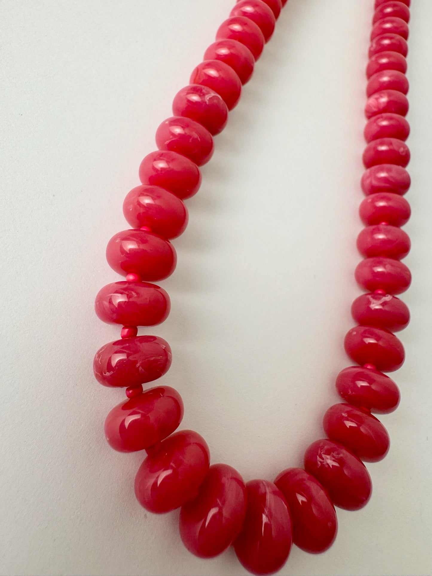 Pink Small Beaded Necklace