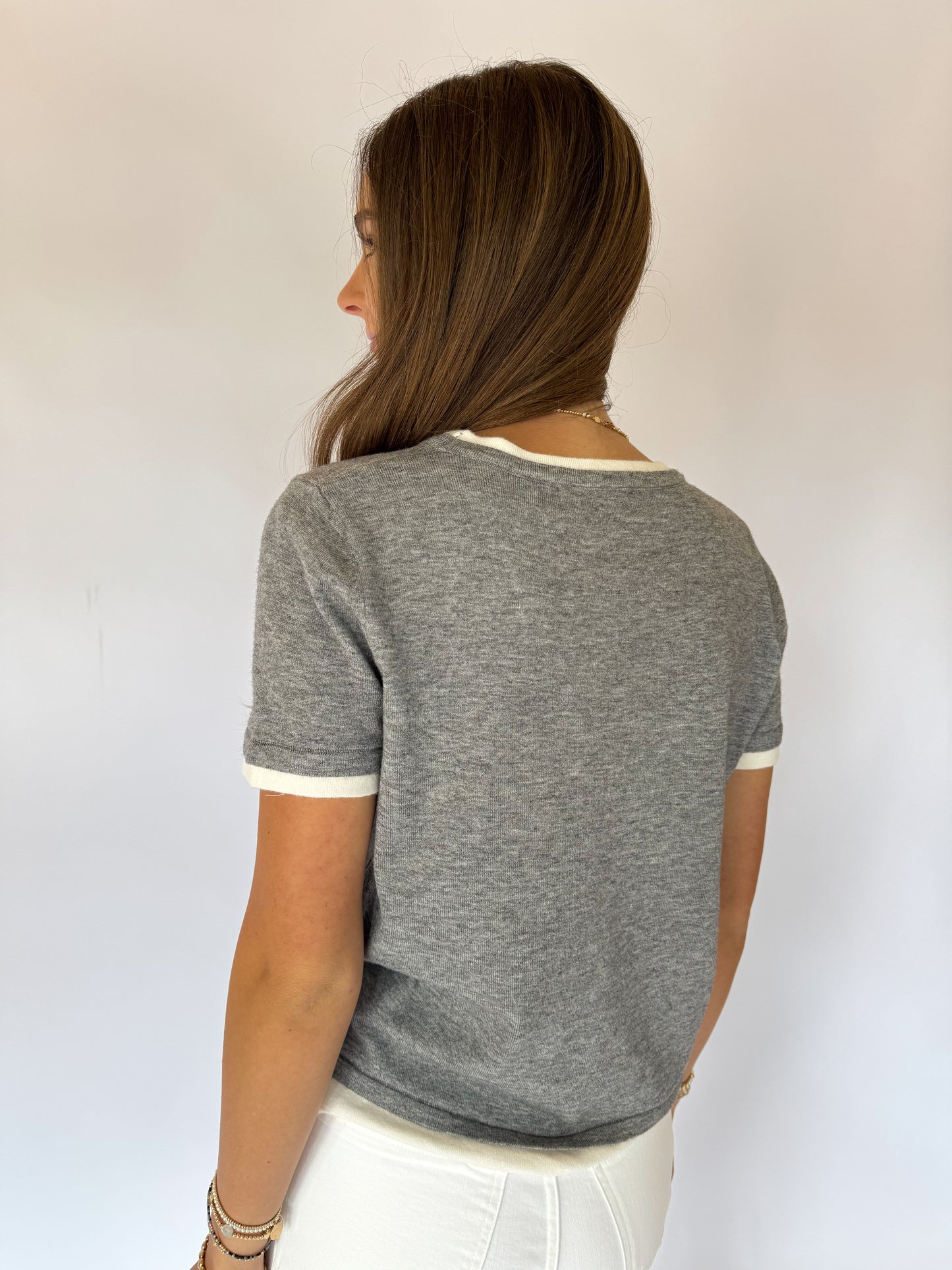 THE MAGNOLIA TOP - GREY