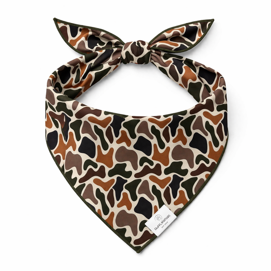 Camo Dog Bandana: L/XL