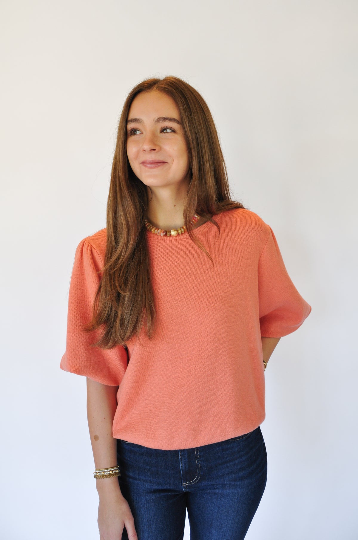 THE LOTTIE KNIT TOP - RUST