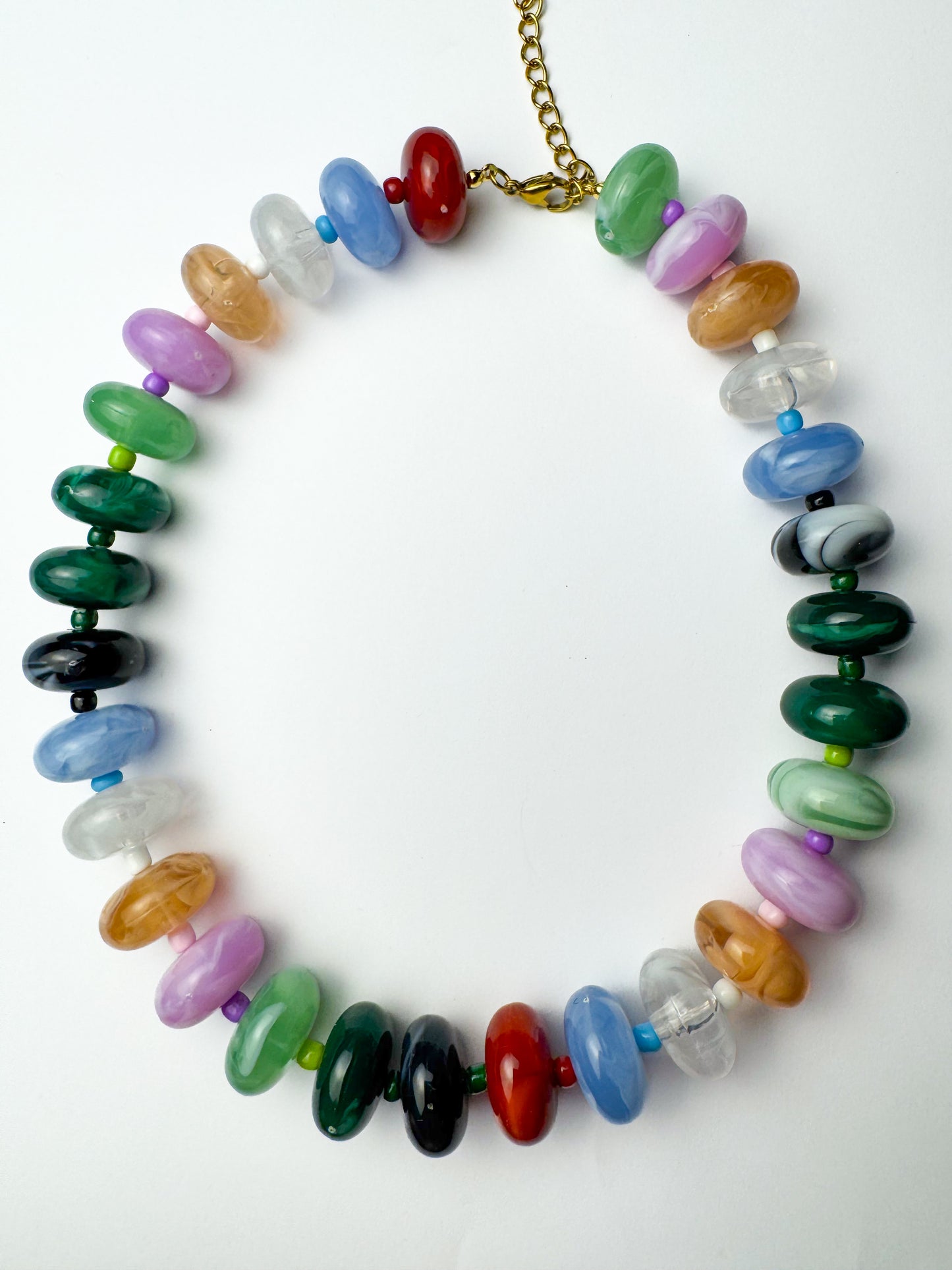 Multi Color Chunky Necklace