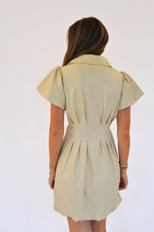 THE BELLE MINI LEATHER DRESS
