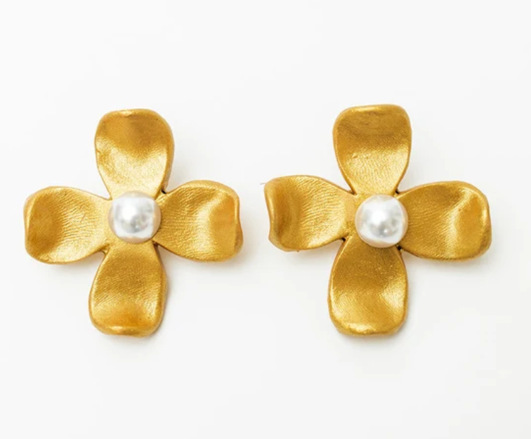 Hidden Truth- Large Dogwood Earrings