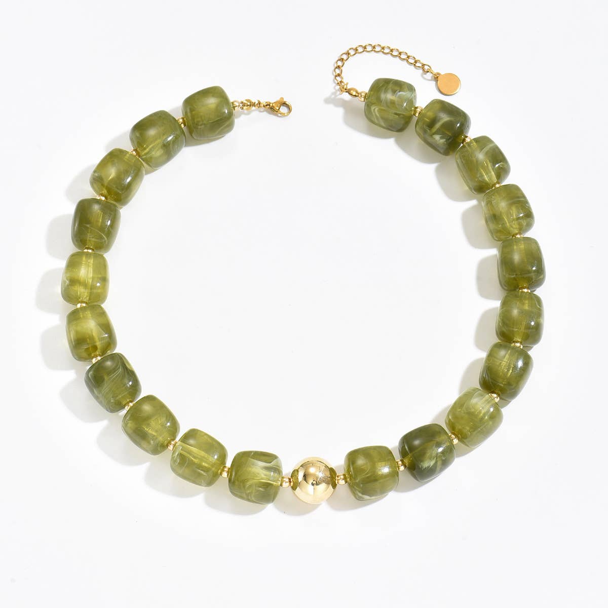 Green Beaded Necklace