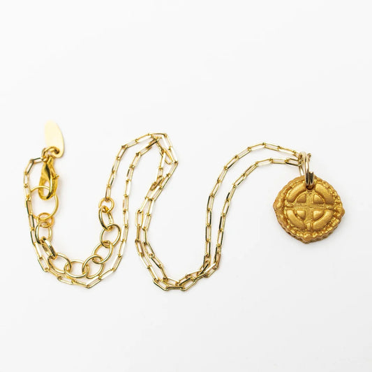 Hidden Truth- Tiny Paperclip Chain with Tiny Annette Cross