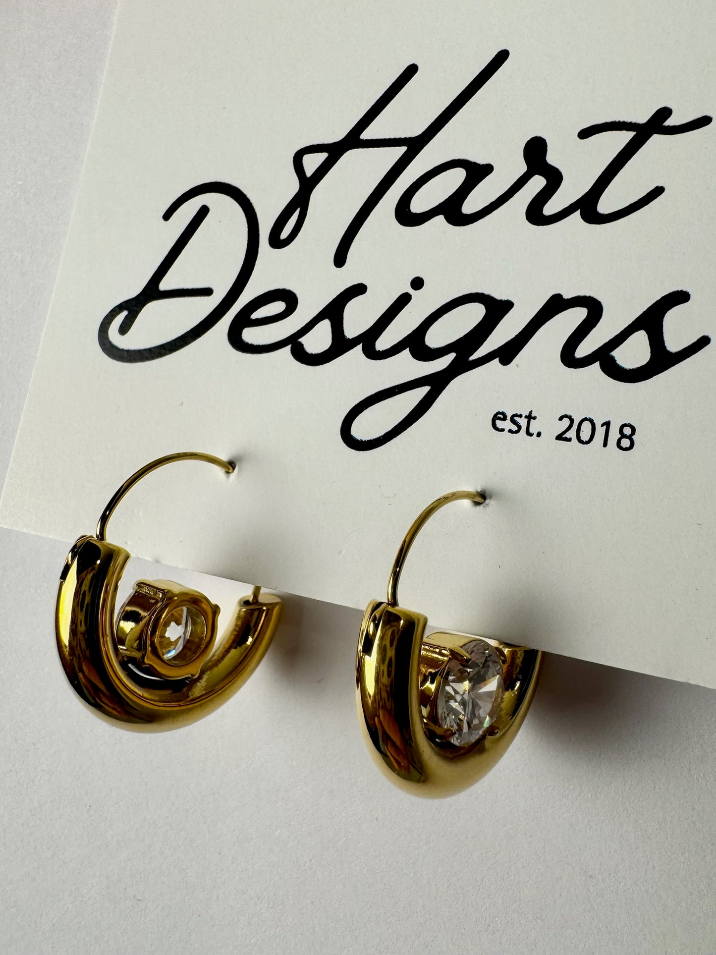 Diamond Small Hoop Earrings