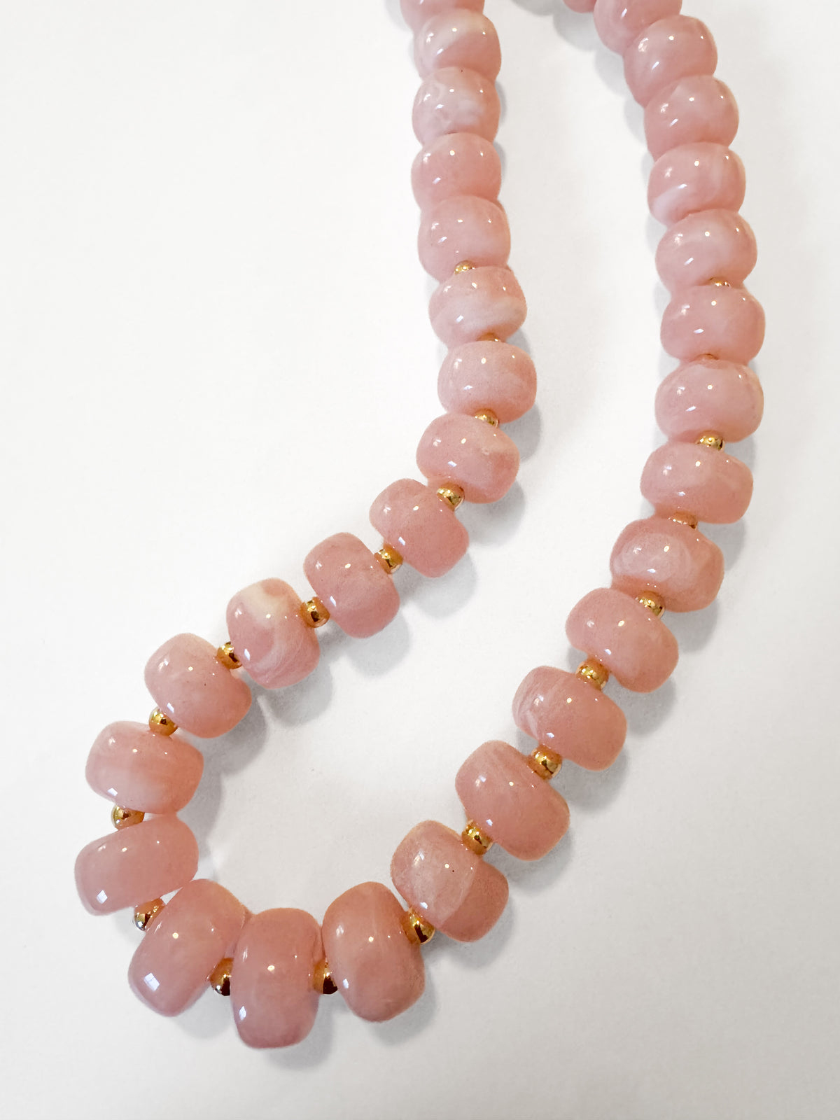 Light Pink Small Beaded Necklace
