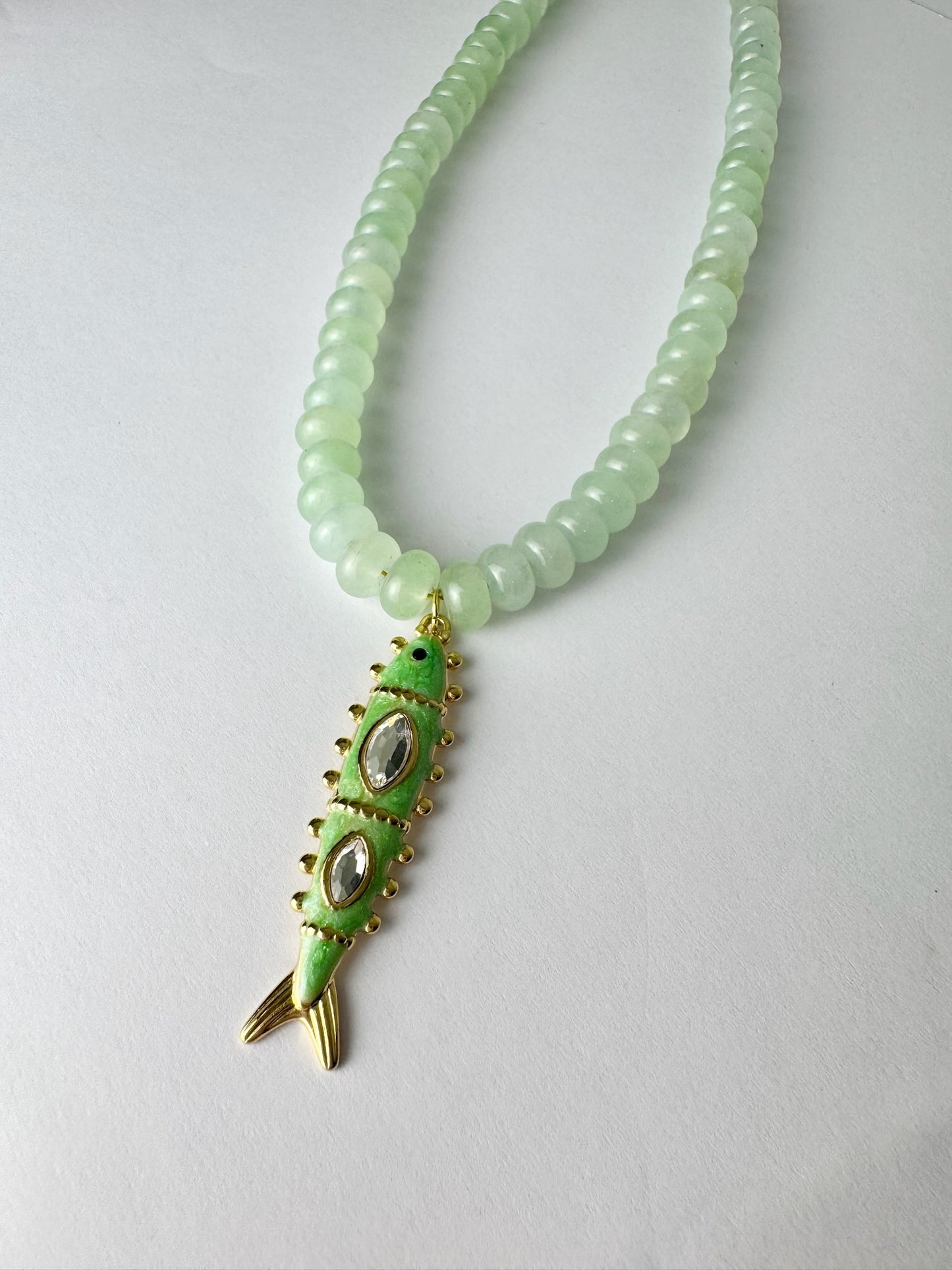 Light Green Fish Necklace