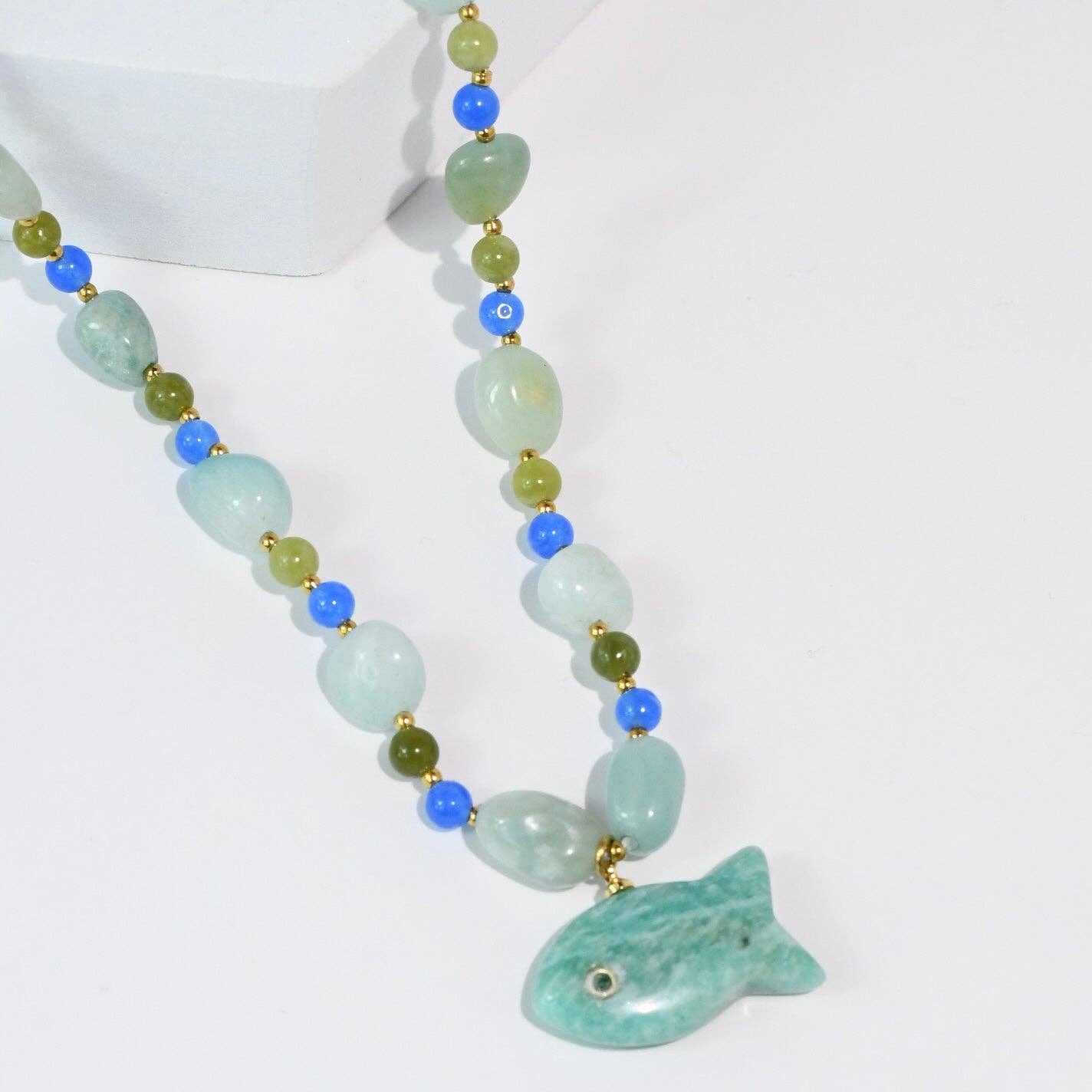 Blue Fishy Necklace