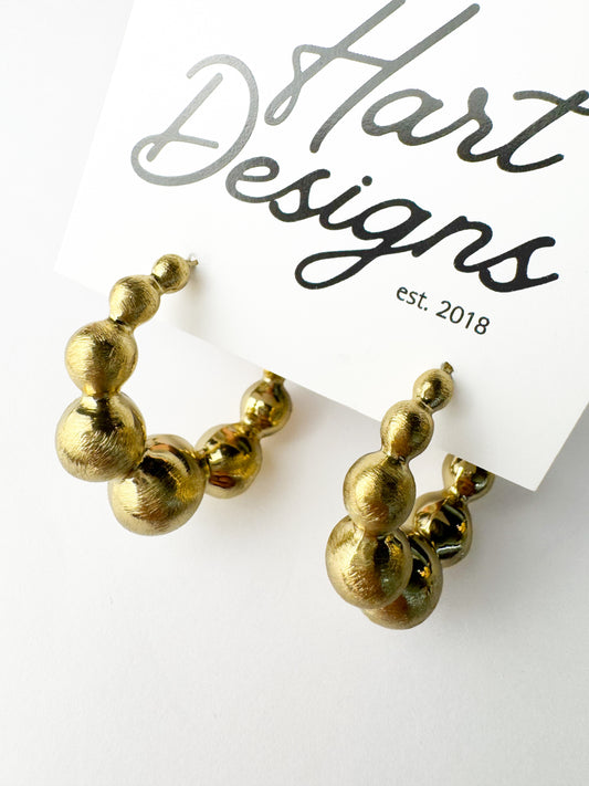Gold Chunky Hoop