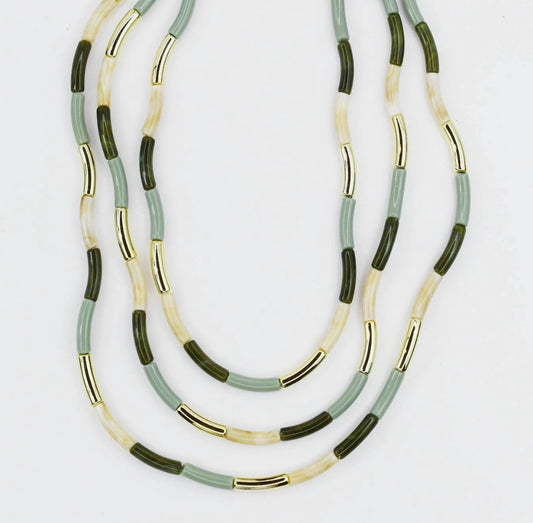 Blue & Green Statement Necklace