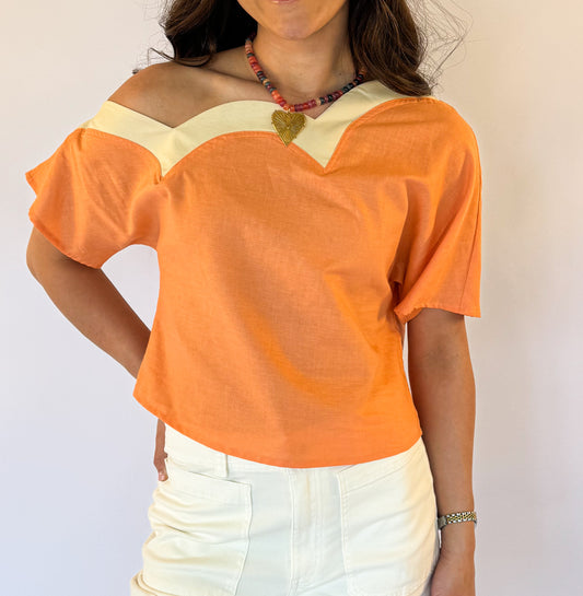 THE ADELYN SCALLOP TOP