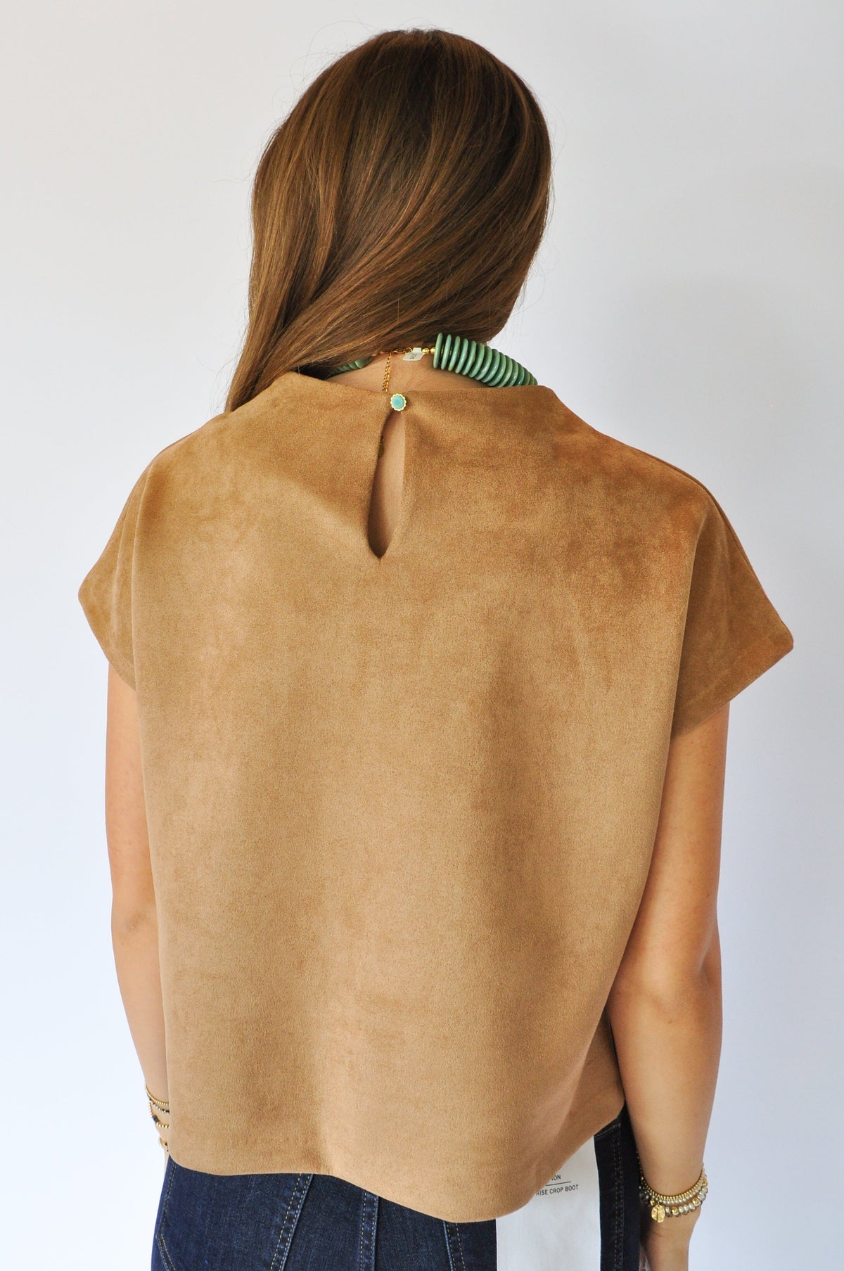 THE LORELEI SUEDE TOP
