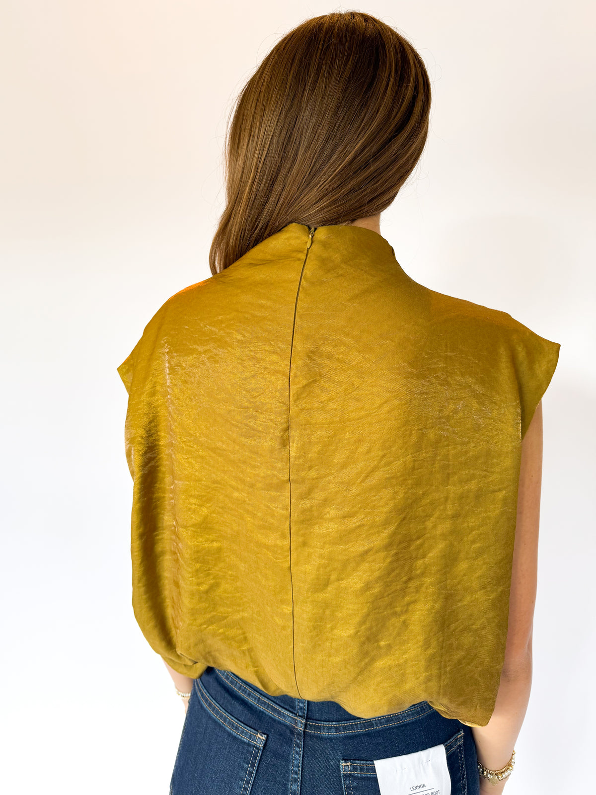 THE BRIELLE TOP - MUSTARD