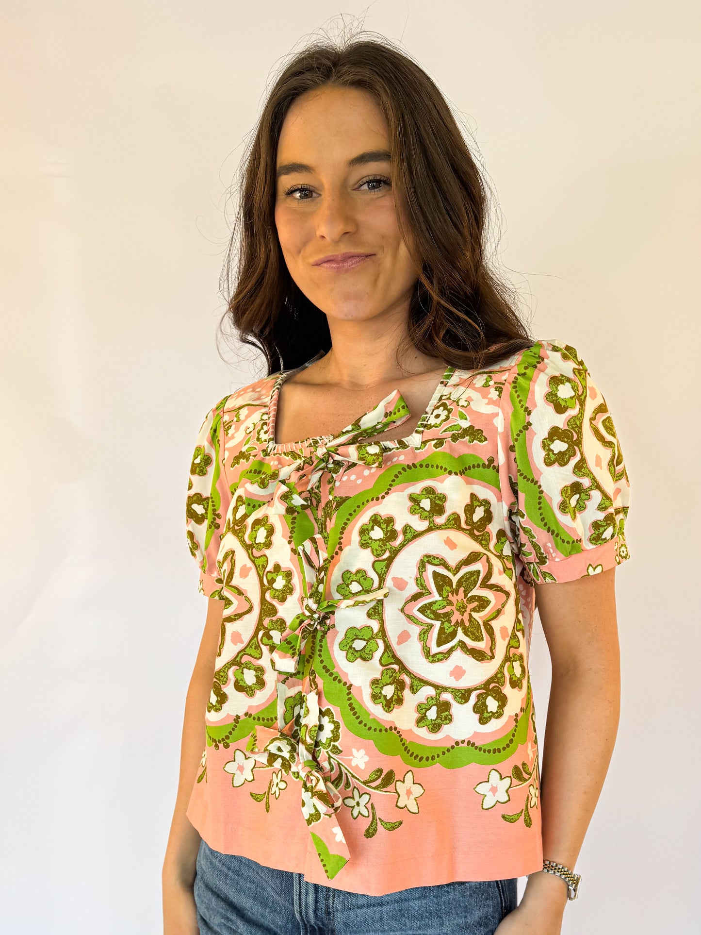 THE ANNA TIE TOP