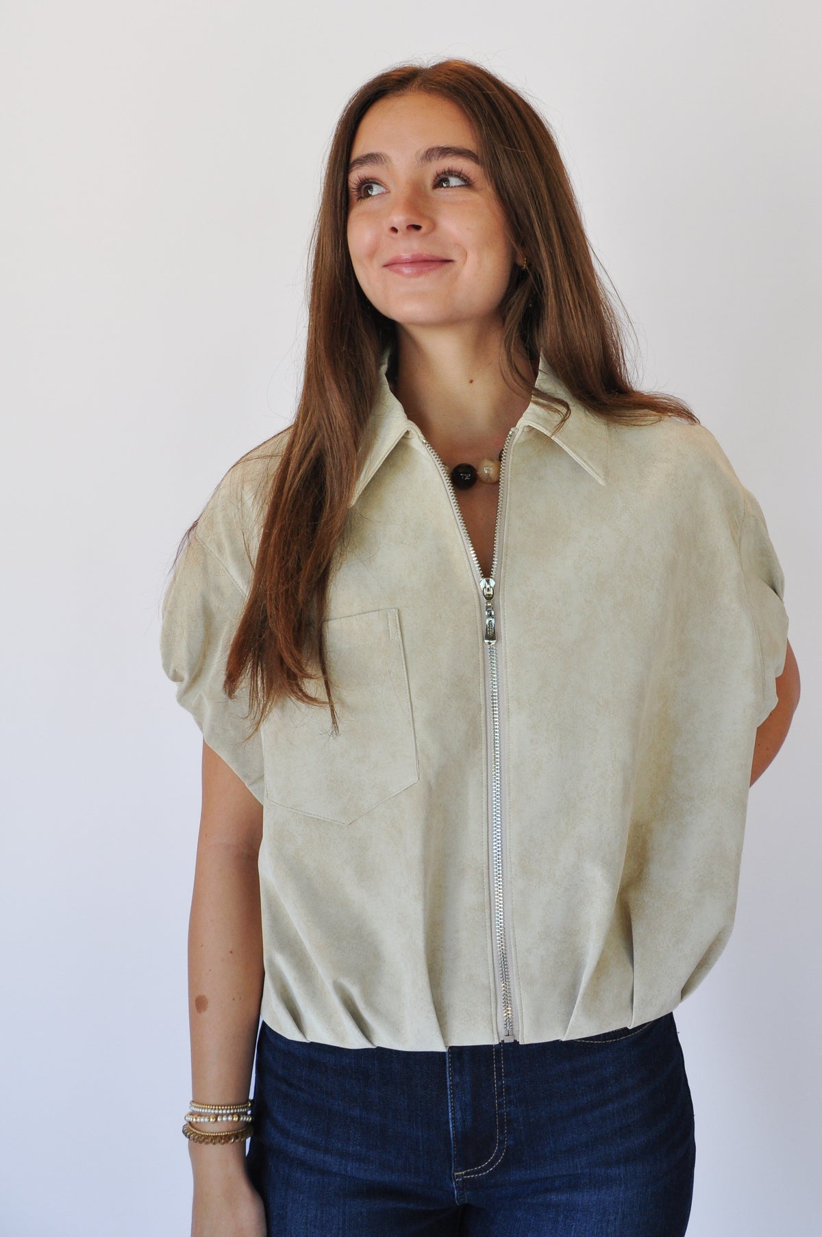 THE CHARLOTTE TOP - CREAM