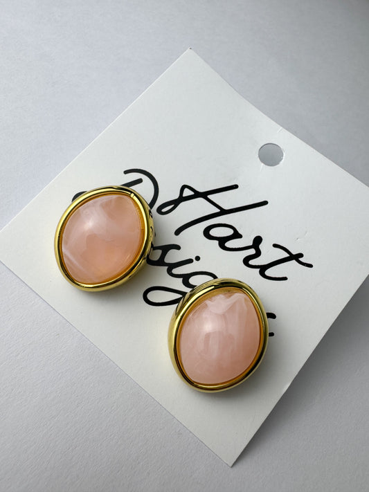 Pink Stud Earrings