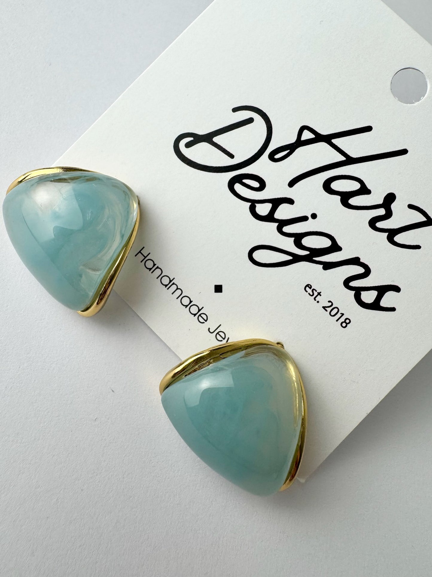 Teal Stud Earrings