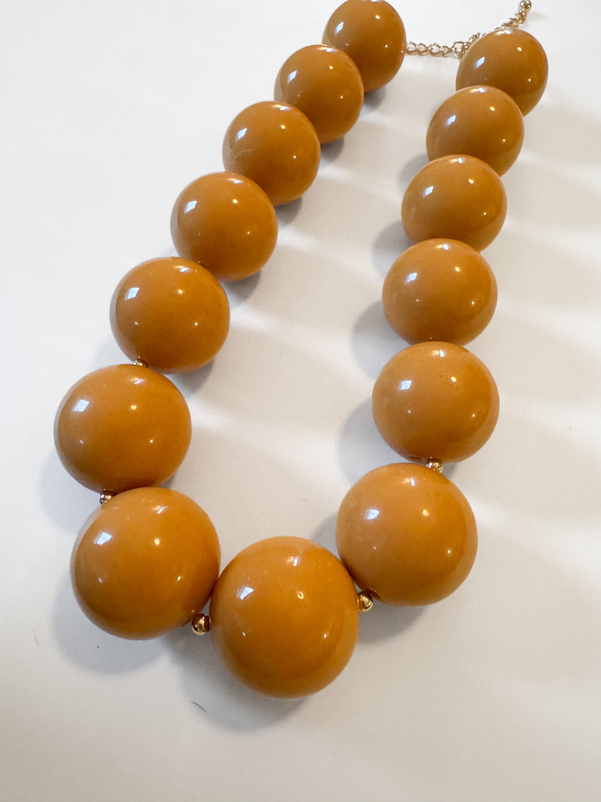 Oversized Mustard Yellow Necklace