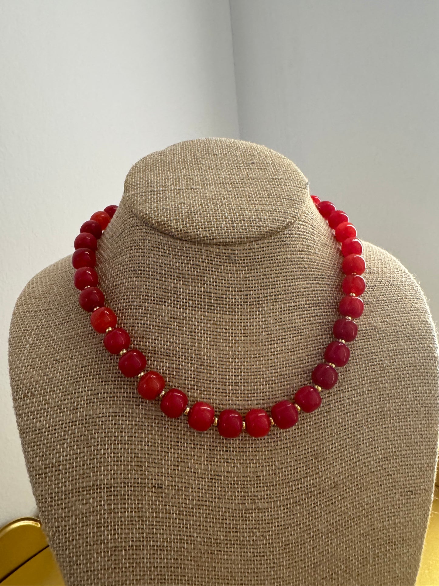 Red Beaded Necklace