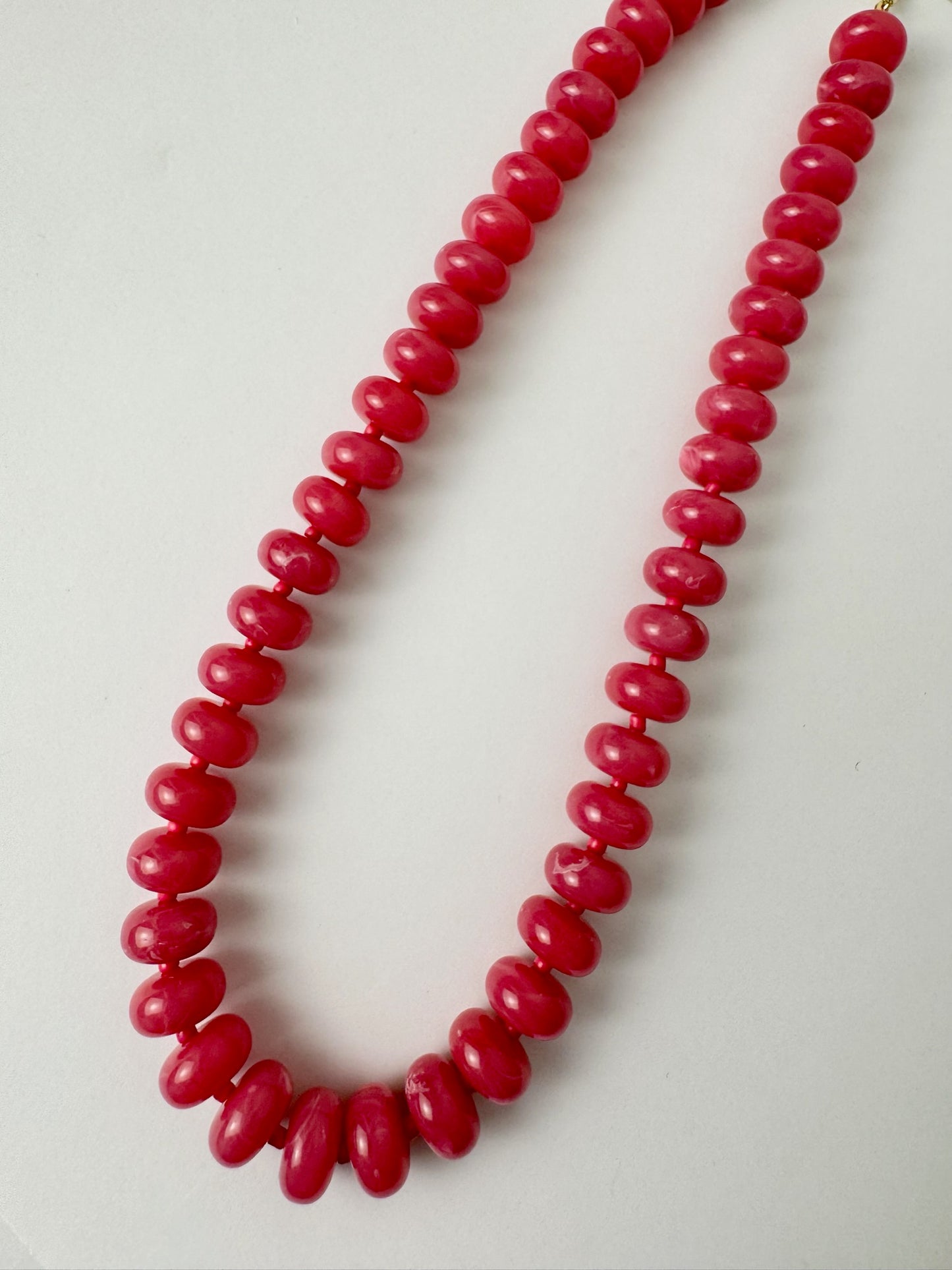 Pink Small Beaded Necklace
