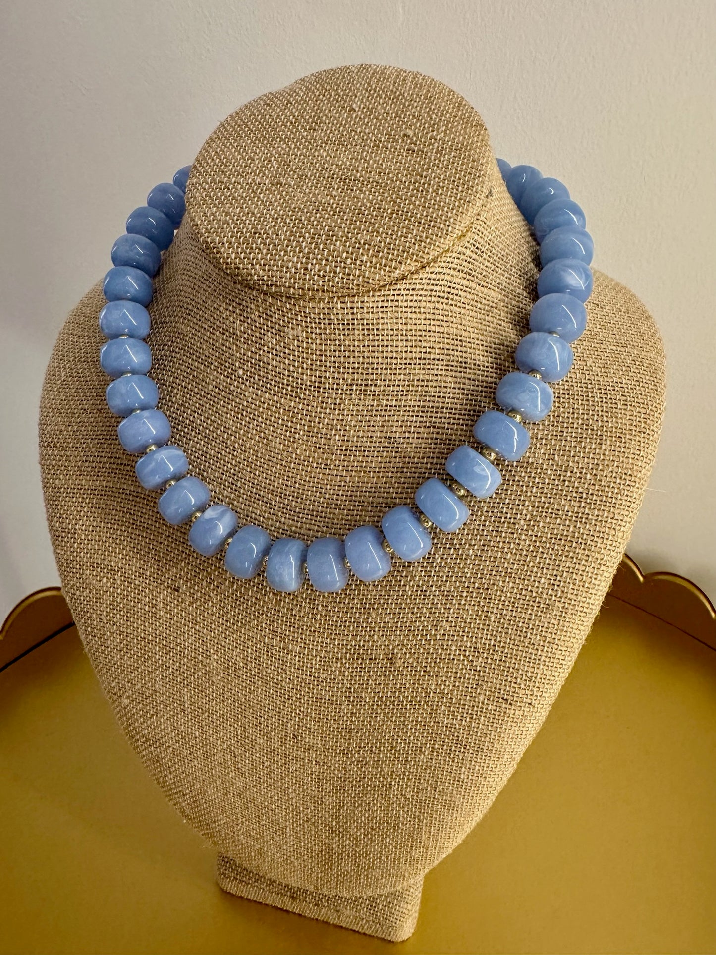 Periwinkle Beaded Necklace
