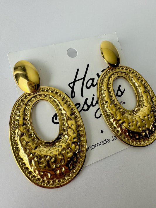 Gold Statement Earrings