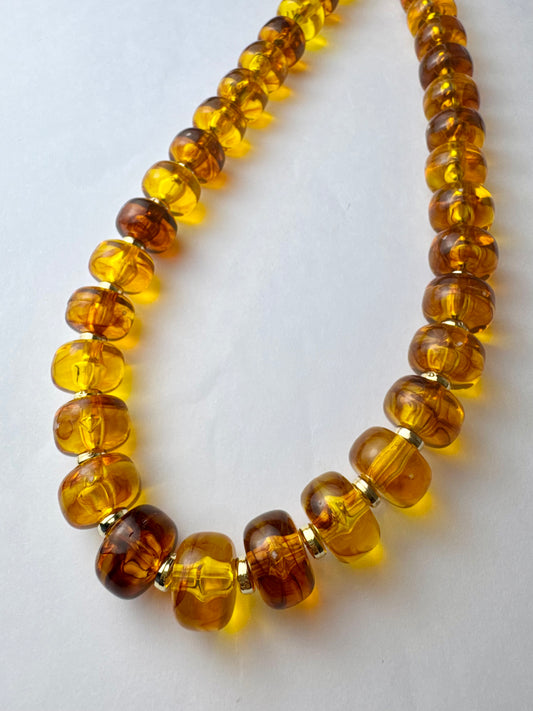 Tortoise Beaded Necklace