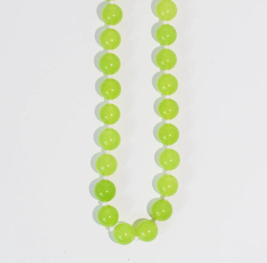 Green Small Beaded Necklace