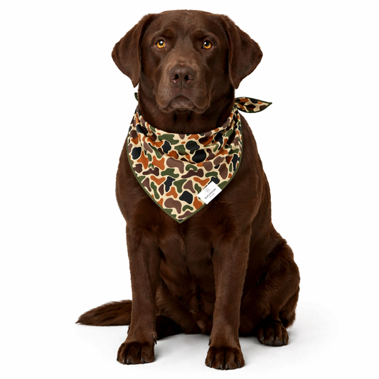 Camo Dog Bandana: L/XL