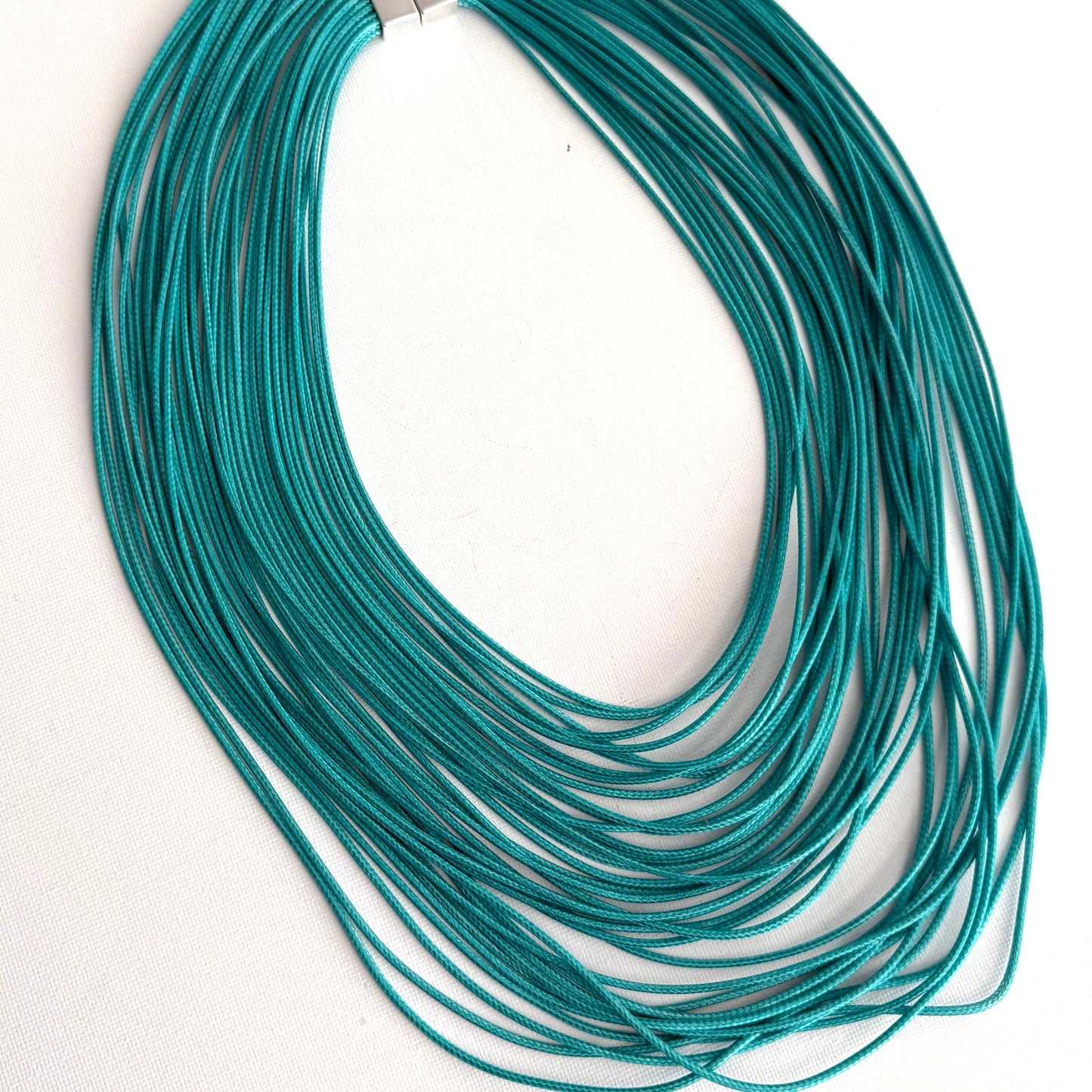 Multi Layer Magnetic Necklace Teal