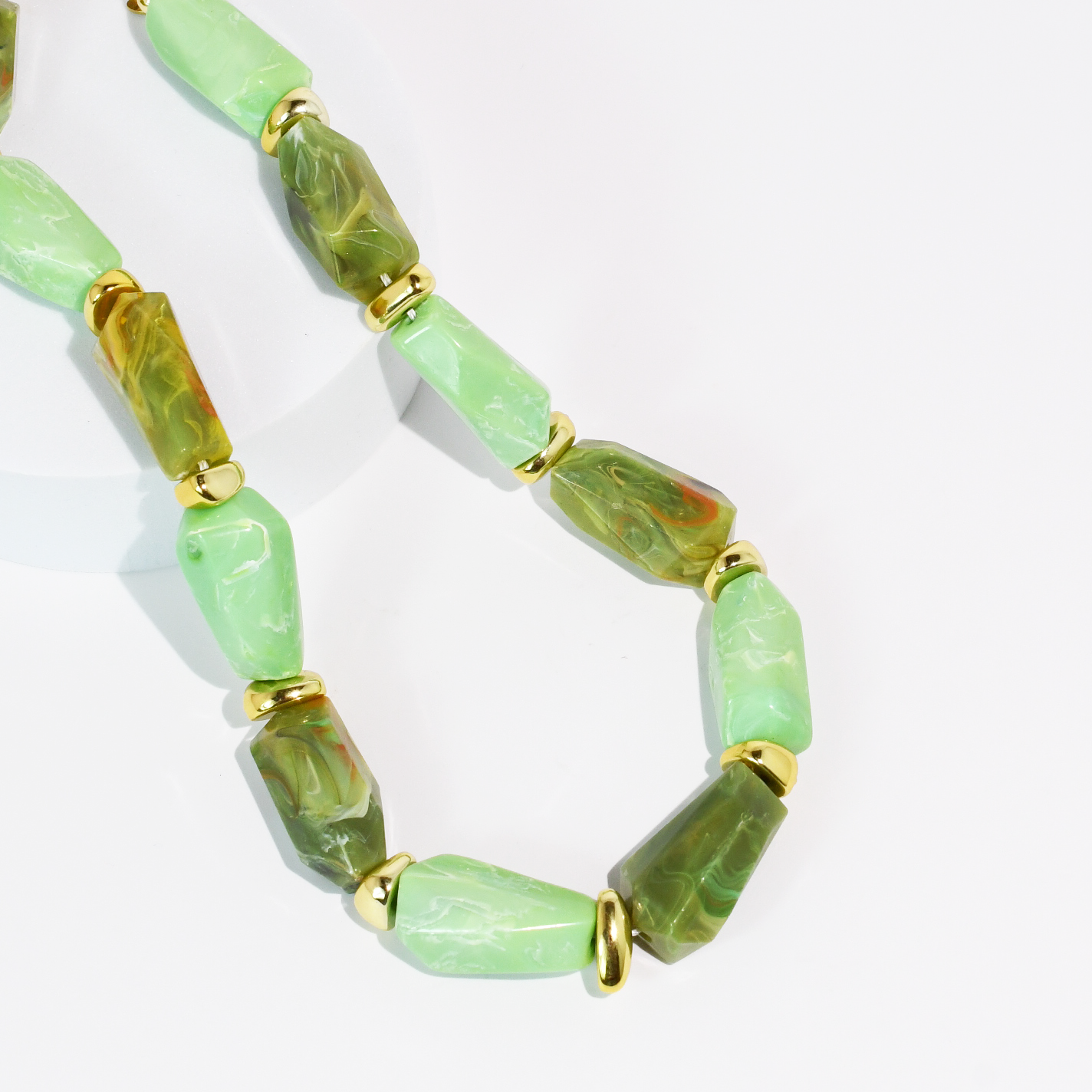 Prism Green Necklace