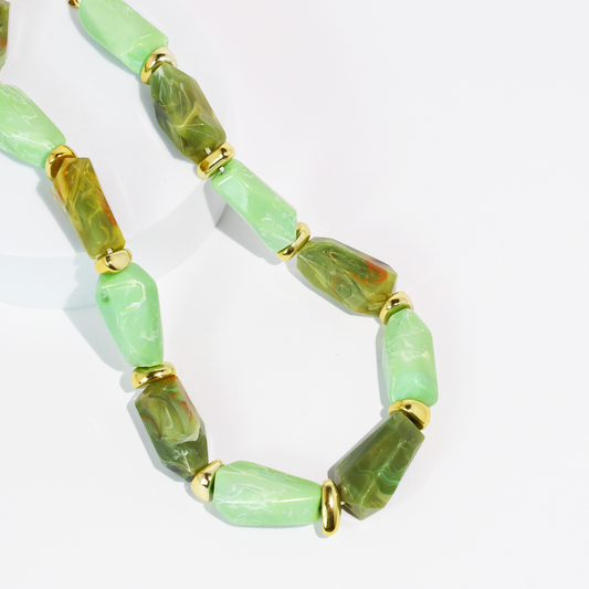 Prism Green Necklace