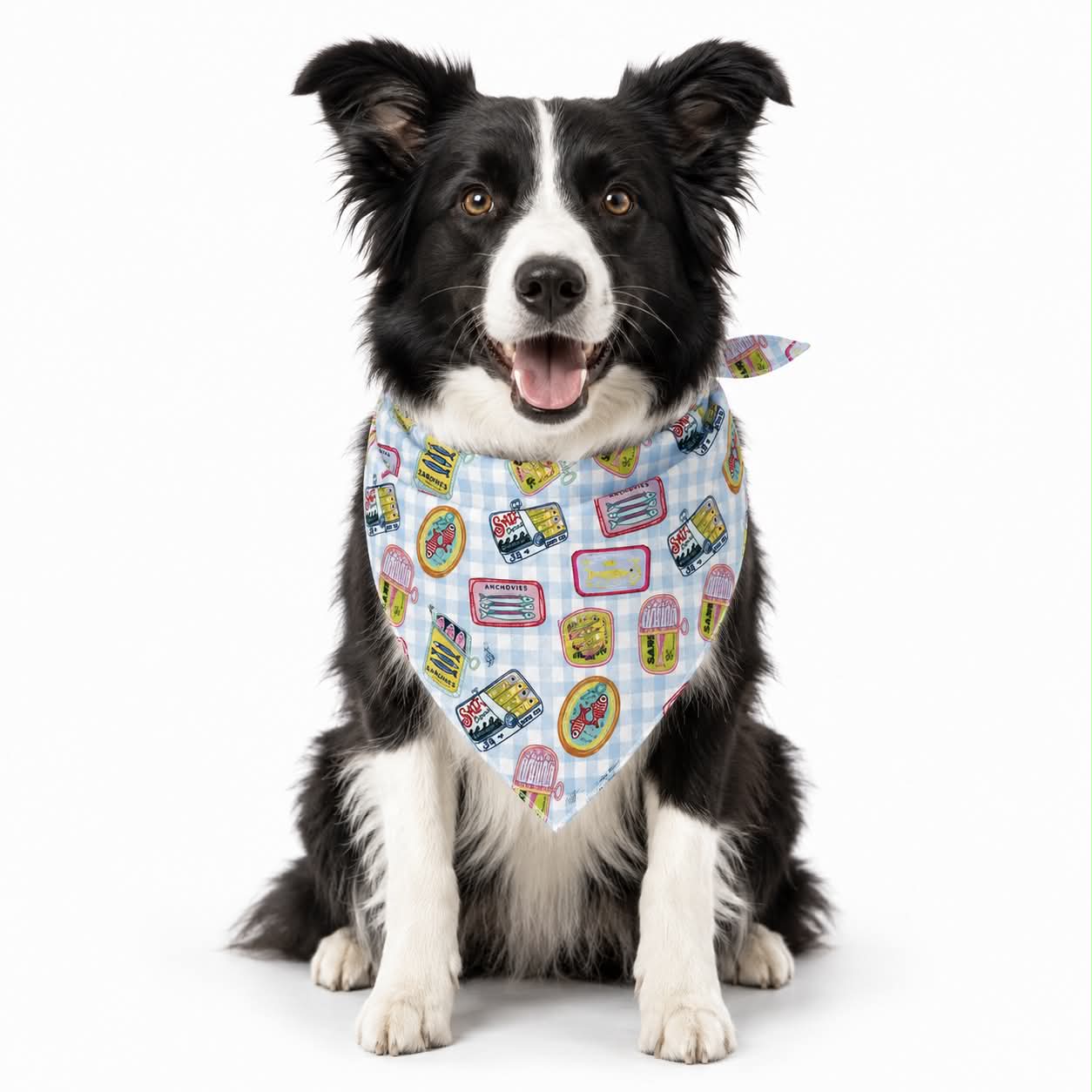 Sardines Dog Bandana: L/XL