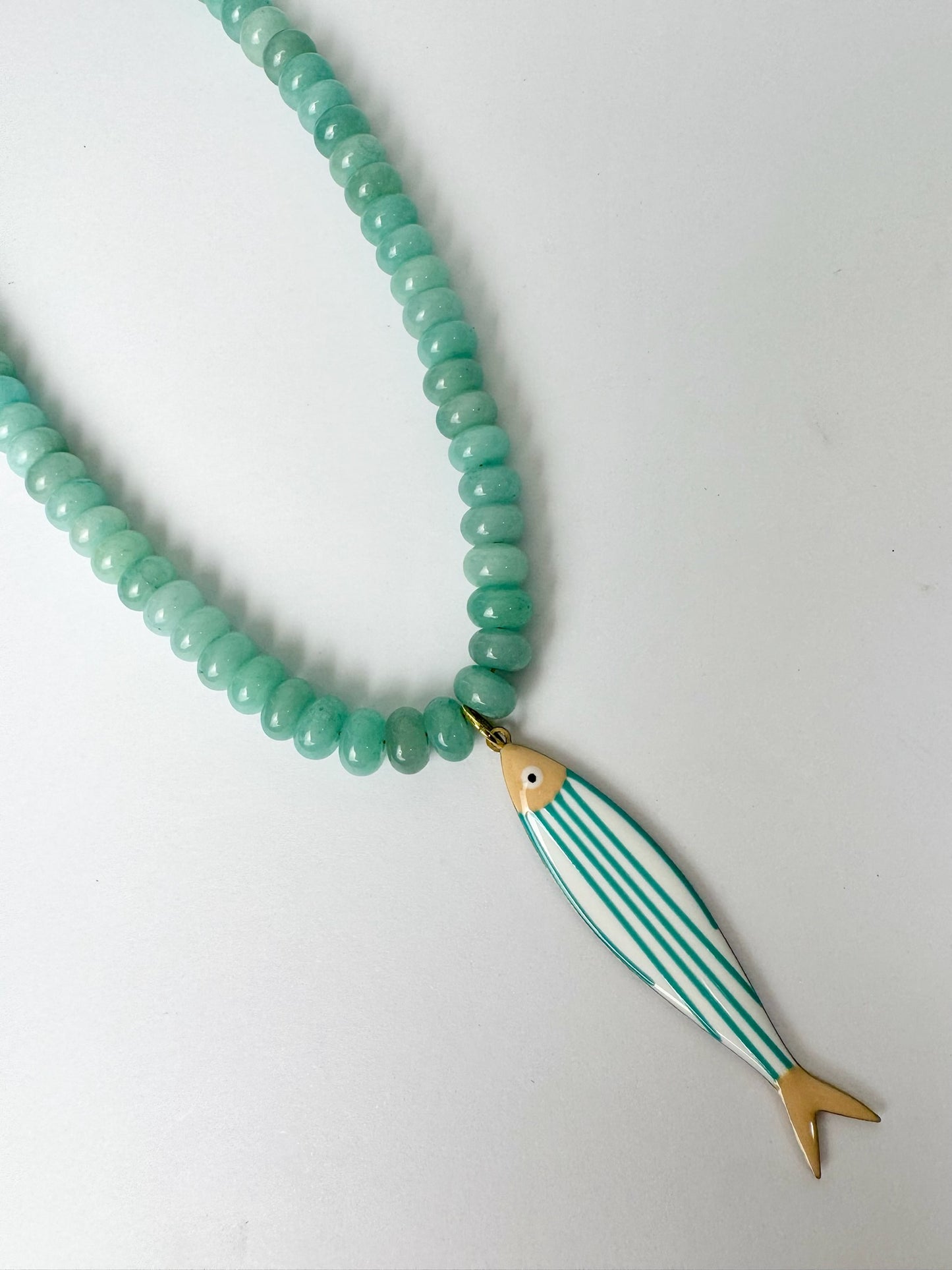 Aqua Fish Necklace
