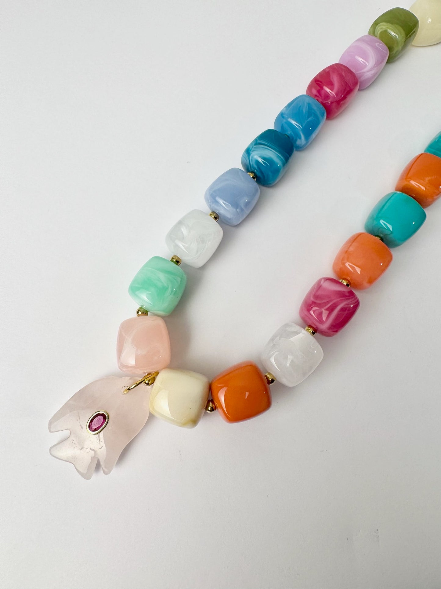 Pink Fish Multi Necklace