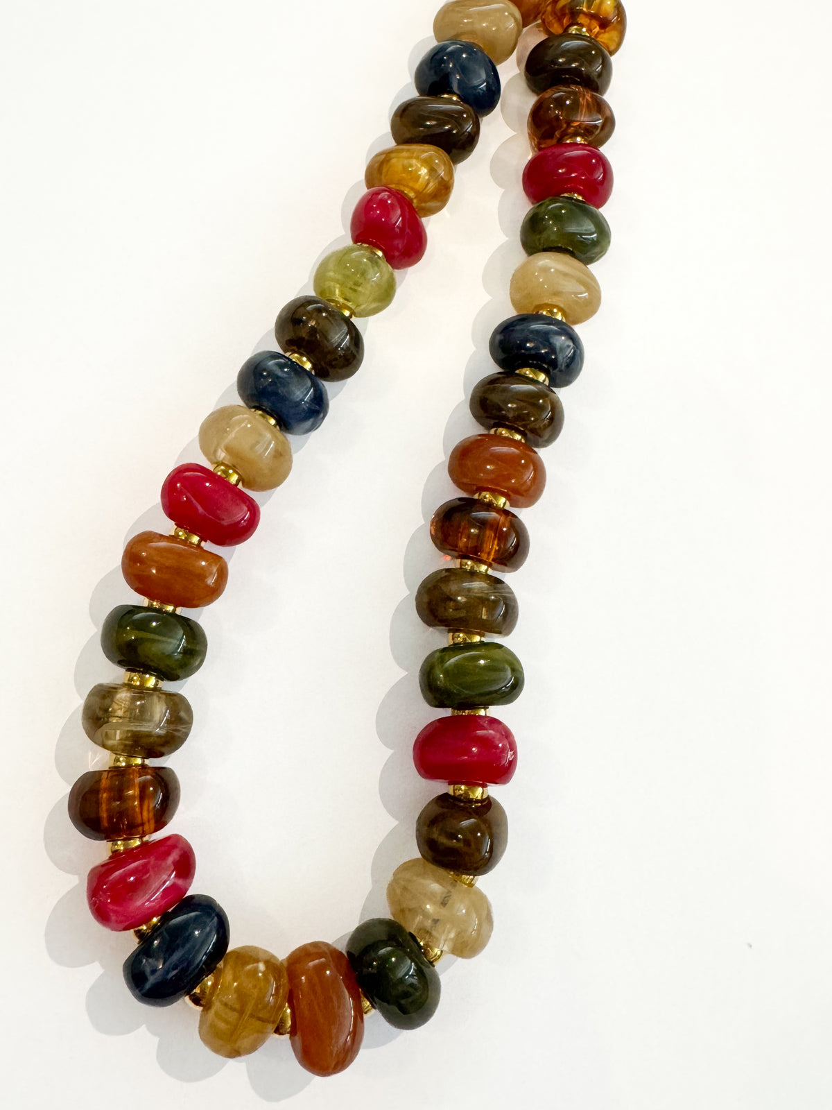 Fall Multi Small Beaded Necklace