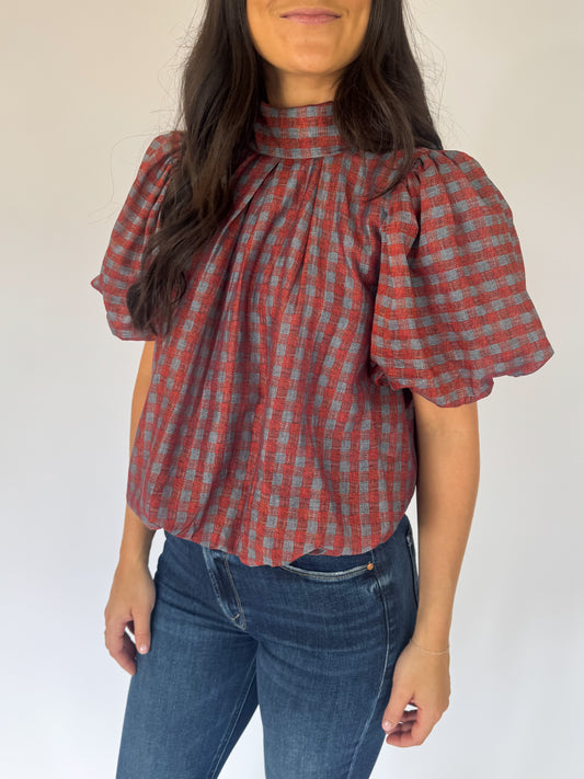 THE HOLLIS GINGHAM TOP