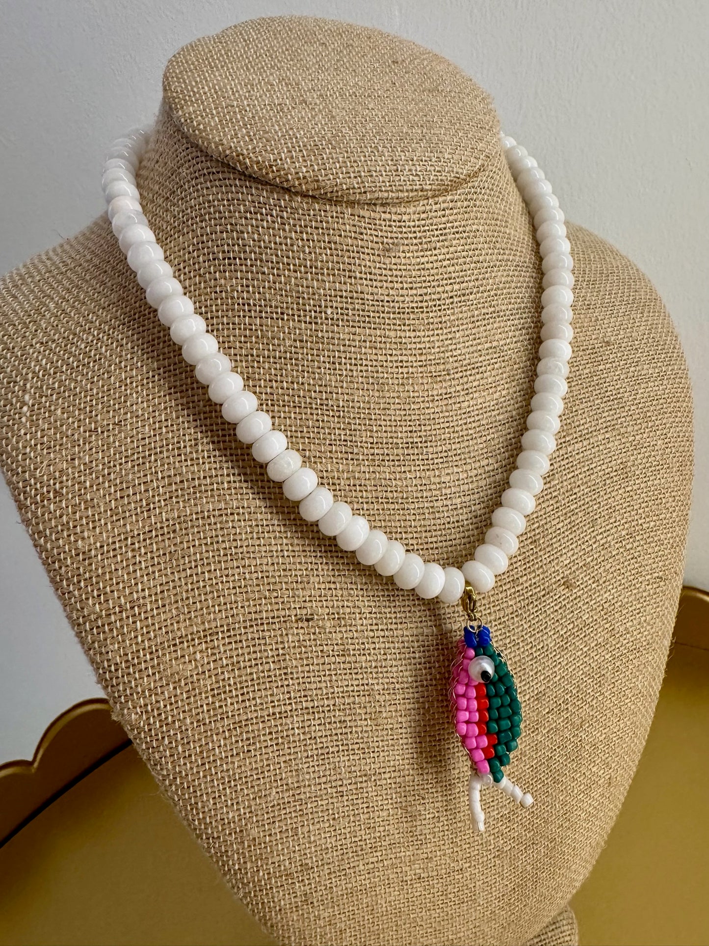 Beaded Fish Necklace