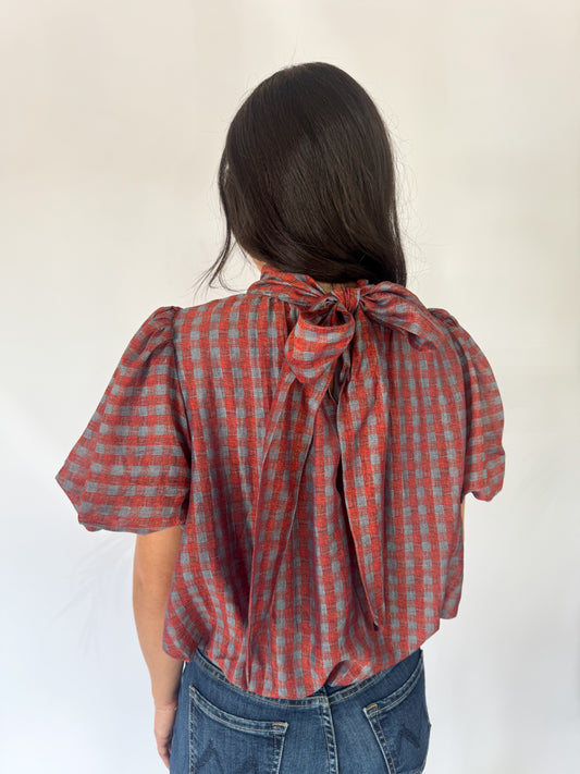 THE HOLLIS GINGHAM TOP