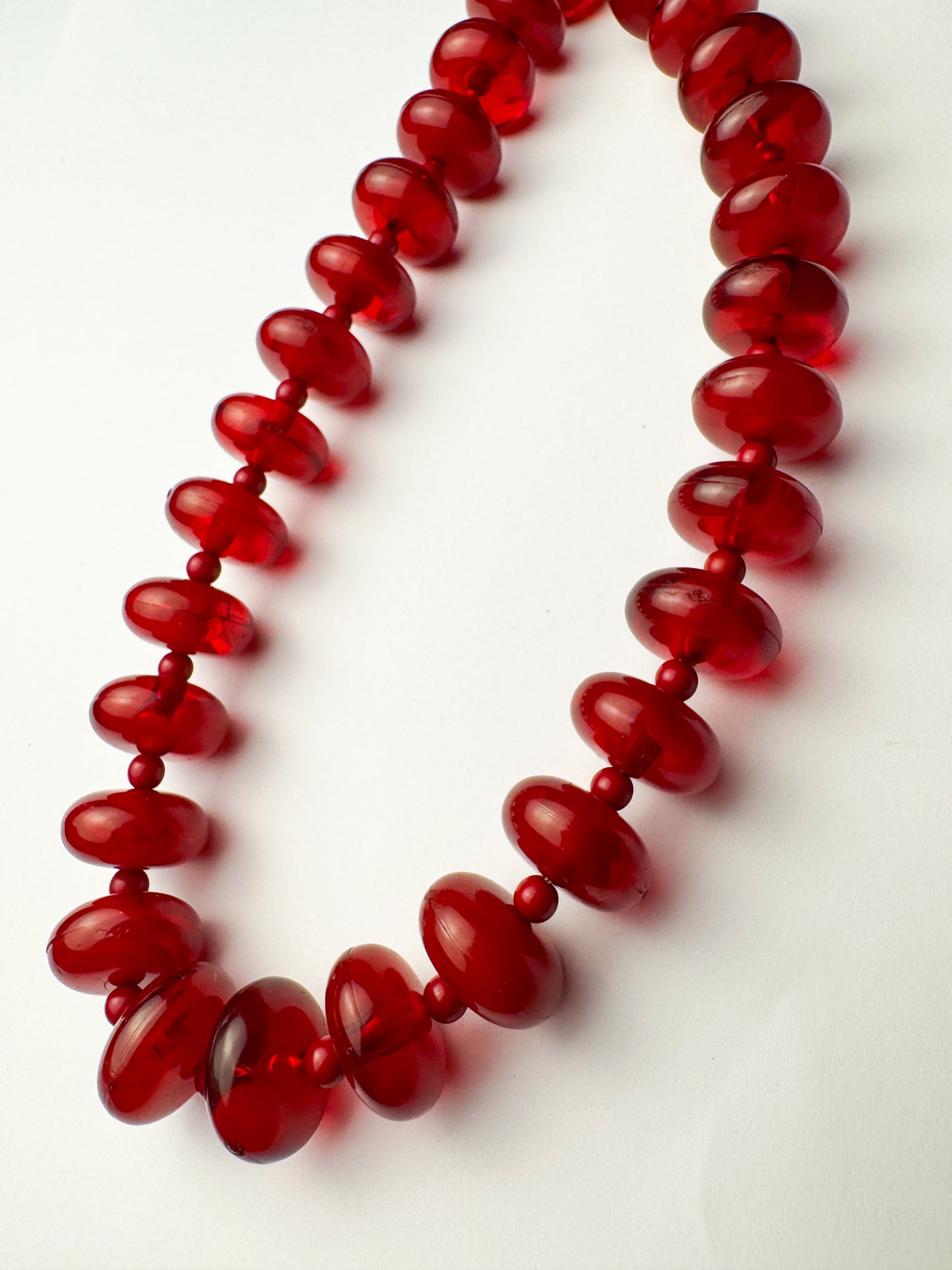 Dark Red Chunky Necklace