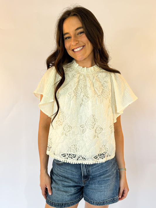 THE AMELIA IVORY TOP